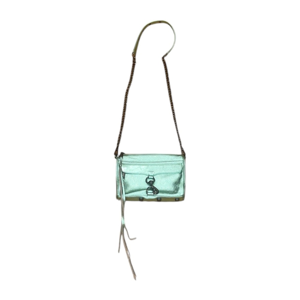 Rebecca minkoff limited metallic green crossbody bag